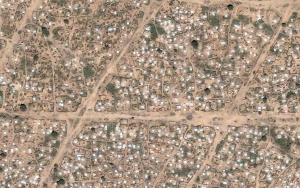 uprchlick tbor ze satelitu.J
